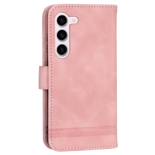 DIERFENG DF-03 Plånboksfodral för Samsung Galaxy S23 - Konstläder - Rosa