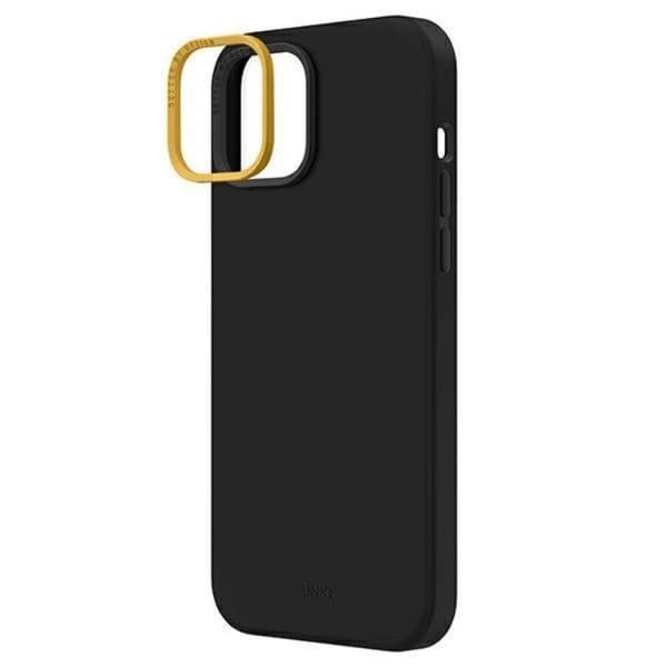 Uniq iPhone 14 Plus Mobiskal Lino - Midnight Svart Svart