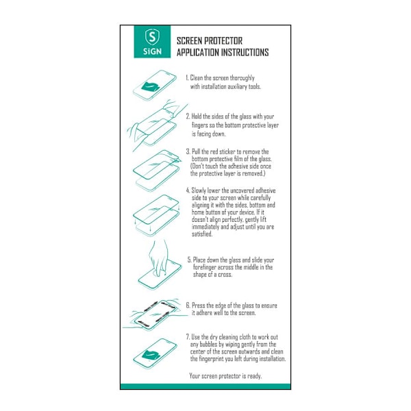 SiGN Heltäckande Skärmskydd i Härdat Glas för Samsung Galaxy S10