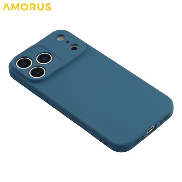 AMORUS Mobilskal till iPhone 17 Pro Precise Cutouts TPU Fiber - Blå Blå