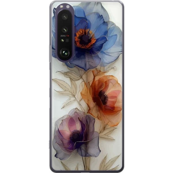 Mobilcover til Sony Xperia 1 III med Silke Blomster