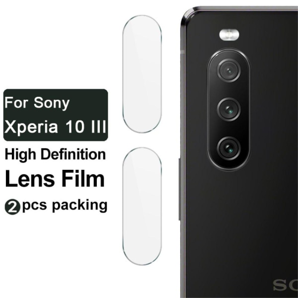 [2-PACK] Kameralinsskydd i Härdat Glas Sony Xperia 10 III Skärms