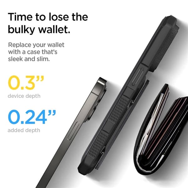 iPhone 14 Plus lompakkokotelo PU-nahka iskunkestävä - musta Black