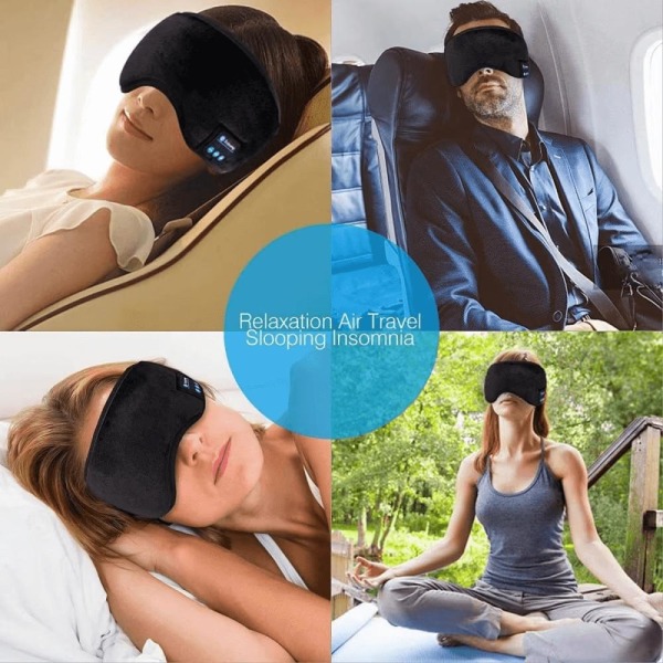 Bluetooth Sleep Headphones - Sleep Mask - Sort