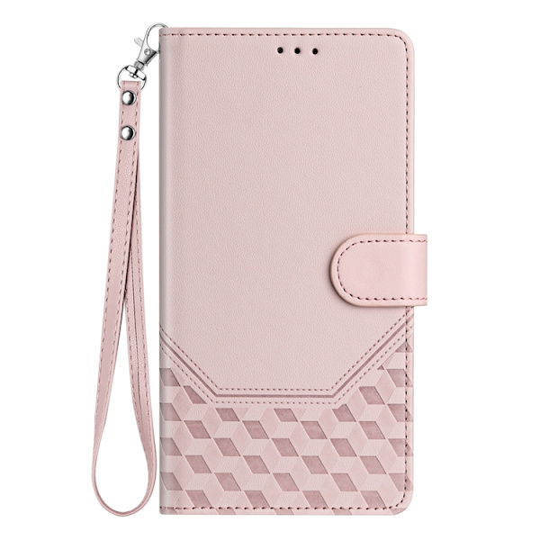 Nothing CMF Phone 2 Pro Plånboksfodral Imprinted Honeycomb RFID Rosa