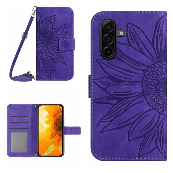 Samsung Galaxy S26 Pro Plånboksfodral Konstläder Ställ - Mörklila