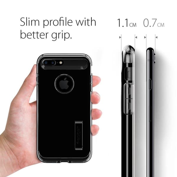 SPIGEN Slim Armor Skal till Apple iPhone 7 Plus - Jet Black Svart