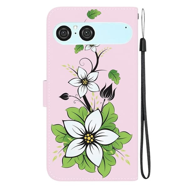 Sony Xperia 10 VII Konstläder Plånboksfodral Pattern Printing - Lily Flerfärgad