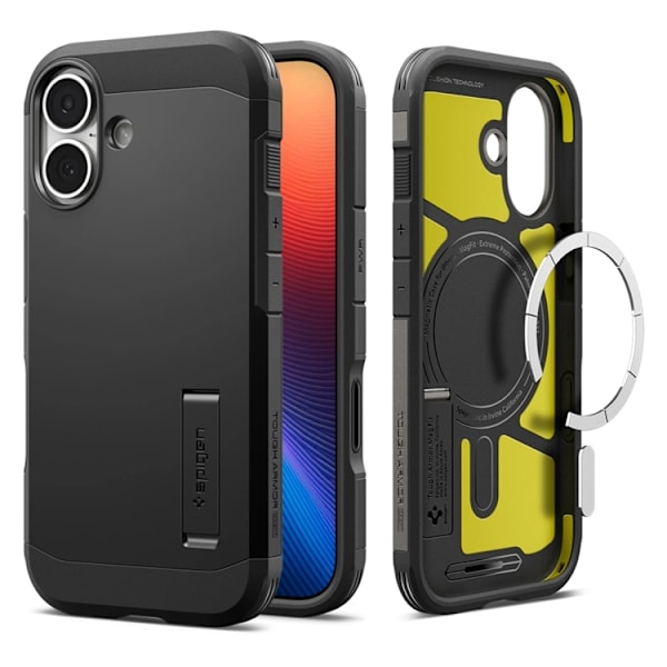Spigen telefontaske til iPhone 17 Magsafe Tough Armor - Sort Svart