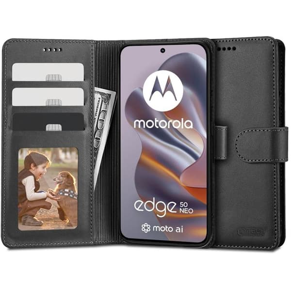 Tech-Protect Motorola Edge 50 Neo Pung Taske - Sort Svart