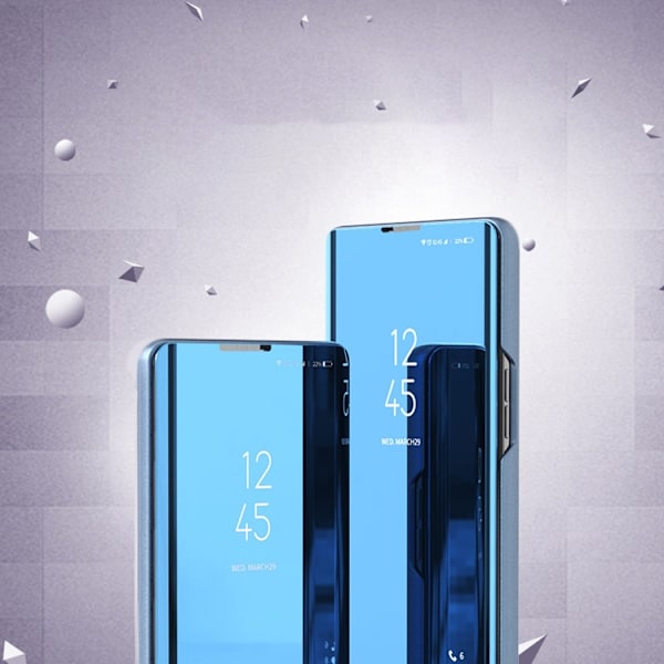 Galaxy A22 4G Mobilfodral Clear View - Blå