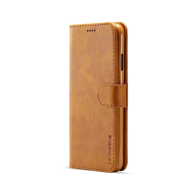 LC.IMEEKE iPhone XR Plånboksfodral i Konstläder - Brun