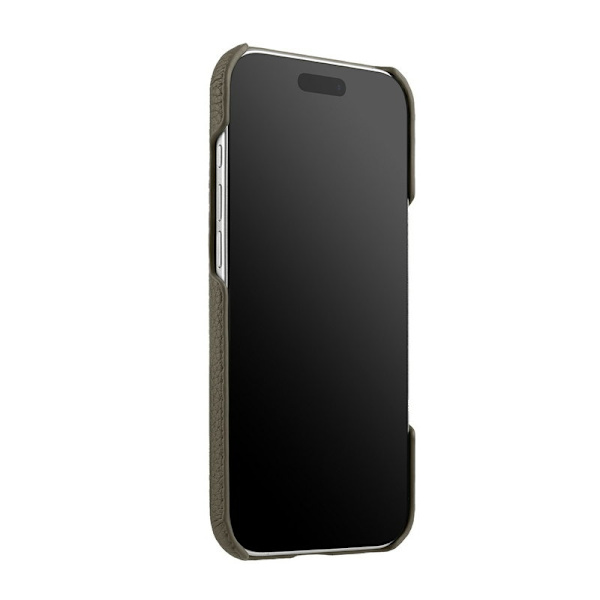 MELKCO Mobilskal till iPhone Air Äkta Läder PC Grå