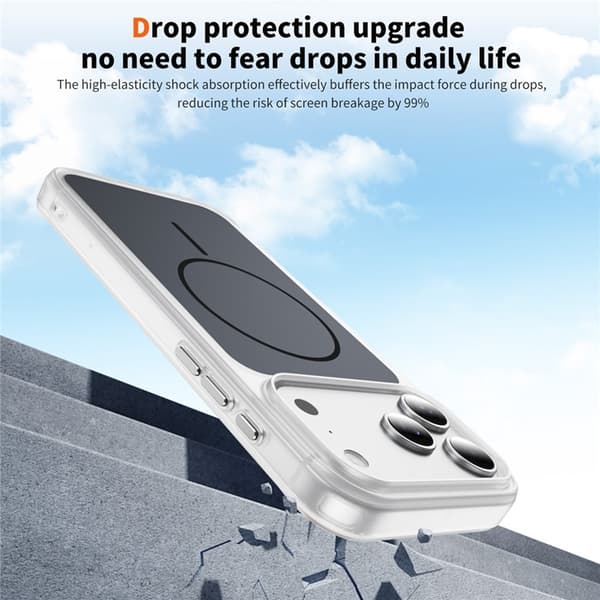 Mobilskal till iPhone 17 Pro MagSafe Skin Touch TPU PC Svart