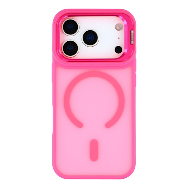 Mobilskal till iPhone 17 Pro Max MagSafe Lins Kickstandé - Rosa Rosa