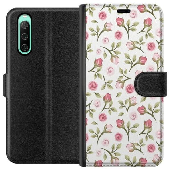 Pungcover til Sony Xperia 10 IV med Blomstret