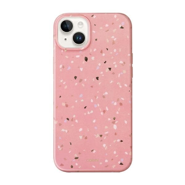 UNIQ Mobilskal till iPhone 14 Plus MagSafe Coehl Terrazzo - Korallrosa