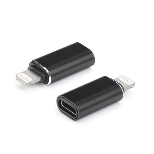 Adapter oplader USB-C - iPhone Lightning 8-pin Sort Black