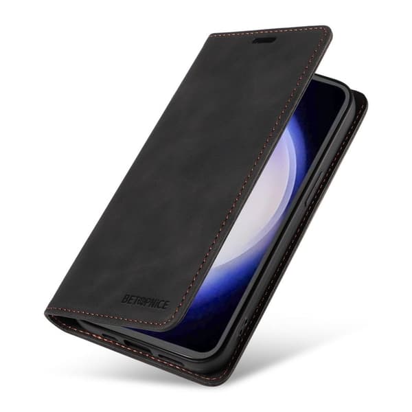 BETOPNICE 003 Plånboksfodral för Samsung Galaxy S23 FE Konstläder - Svart