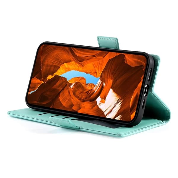 Samsung Galaxy S26 Plus Fodral PU Läder Plånboksfodral - Mintgrön