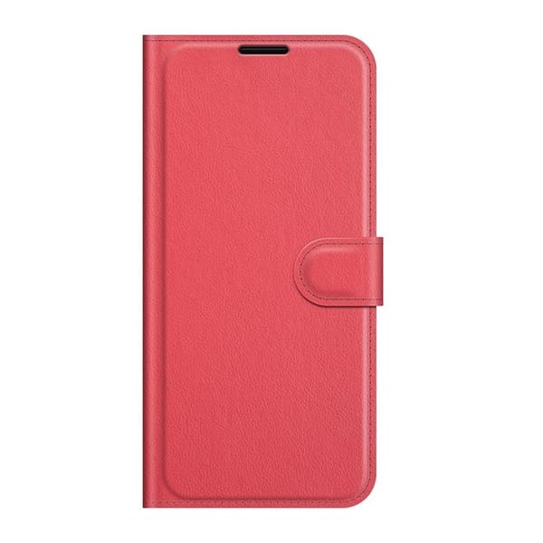 Litchi Magnetisk Etui Galaxy S22 Ultra 5G - Rød Red