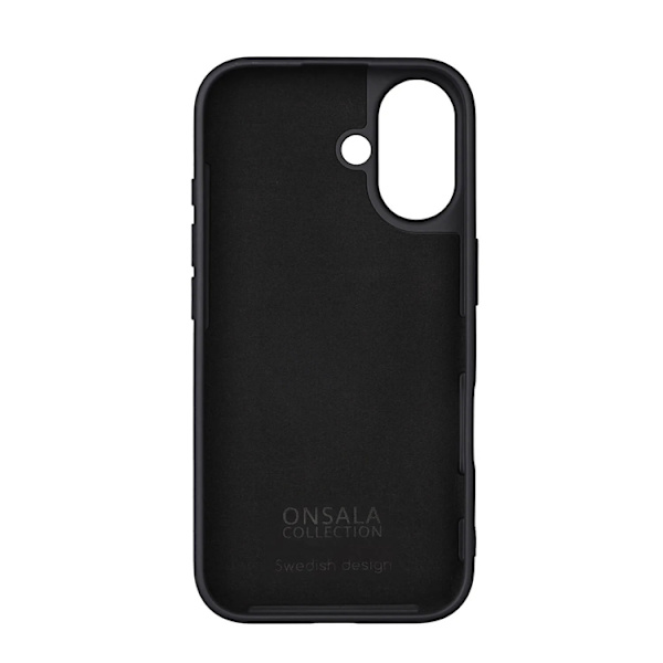Onsala Telefontaske til iPhone 16 Silikone - Sort Black