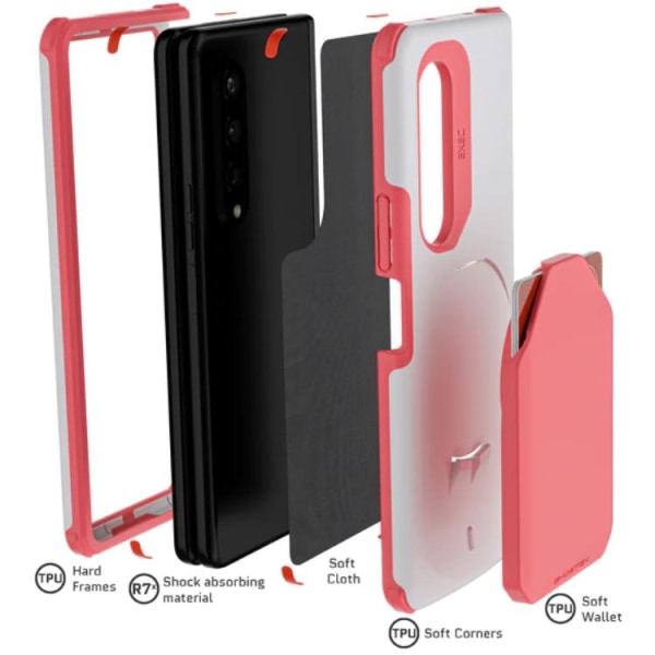 Ghostek EXEC Kortholder Cover Galaxy Z Fold 3 - Pink