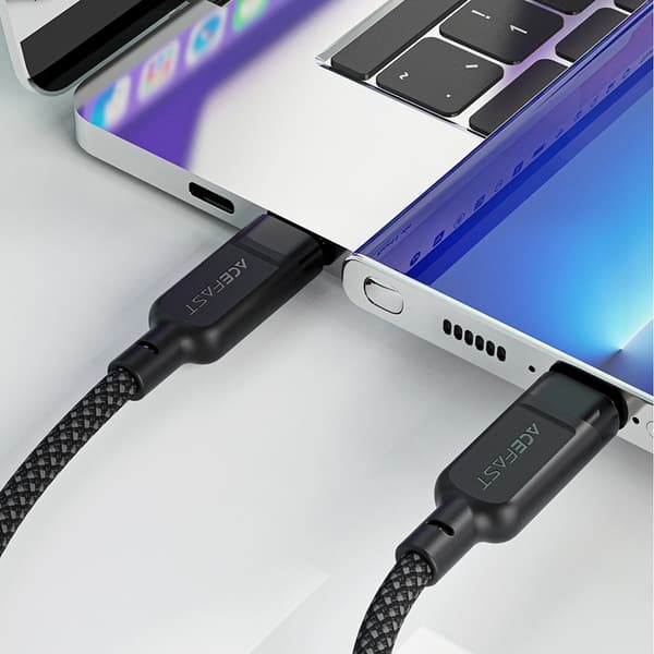 Acefast C5-11 2in1 USB-C/USB-C PD 100 W 480 MB/s kabel Black