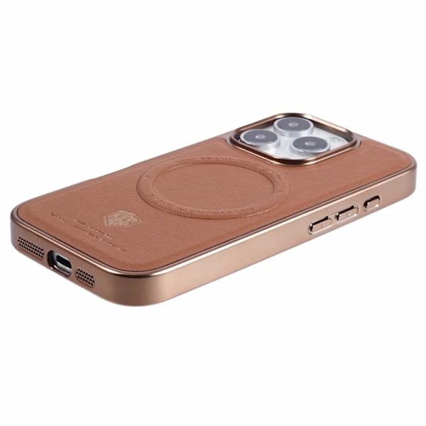 KIGC Mobilskal till iPhone 16 Pro Magsafe Electroplating - Titanguld Guld