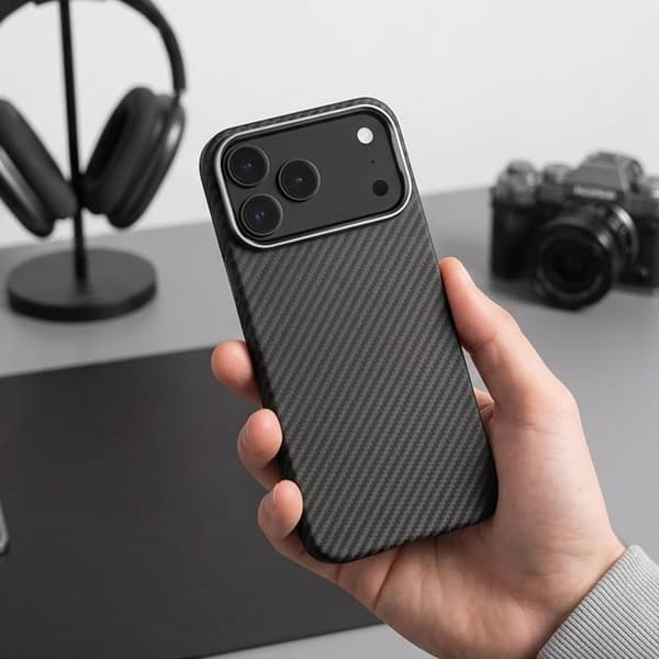 Tech-Protect Mobilskal För iPhone 18 Pro Max/17 Pro Max Magsafe Ion Carbon