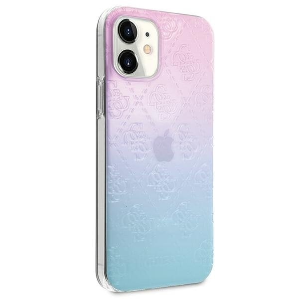 Guess Skal iPhone 12 mini 3D Pattern Collection - Blå Blå