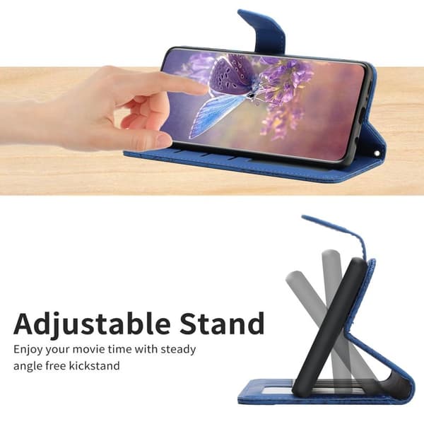 Mobilskal till Samsung Galaxy S26 Pro KonstLäder Med Handledsrem - Blå