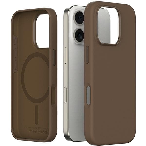 Araree Mobilskal till iPhone 16 Pro MagSafe Typoskin - Brun Svart