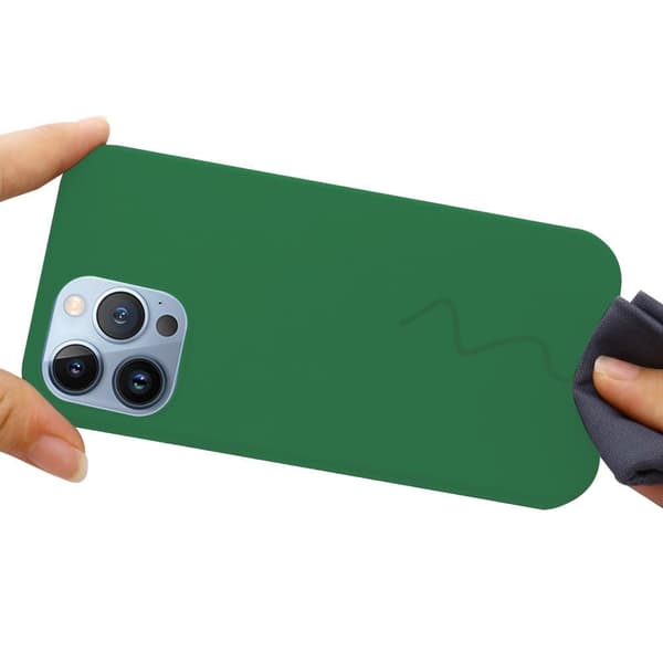 MagSafe-nestemäinen silikoni iPhone 13 Pro - vihreä Green