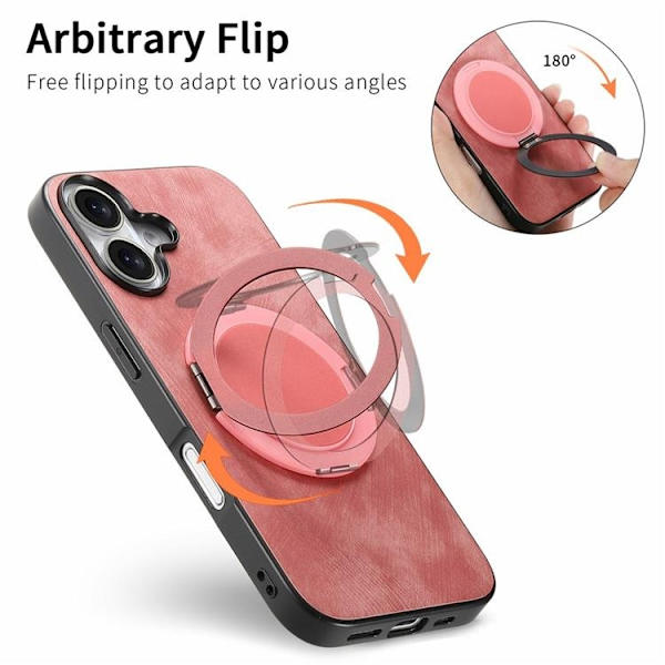 Mobilskal till iPhone 17 Rotating Kickstand - Rosa Rosa