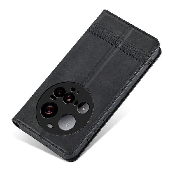 AZNS Xiaomi 15 Ultra Plånboksfodral Konstläder - Svart