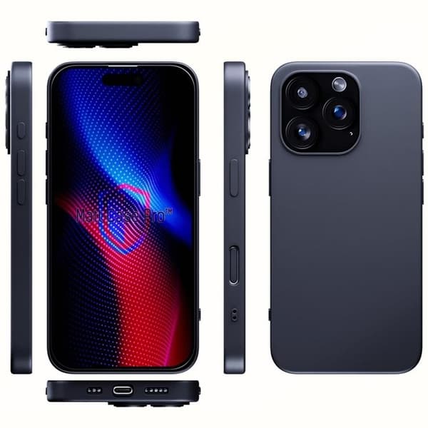 3MK Mobilskal till iPhone 16 Pro Matt Pro Svart
