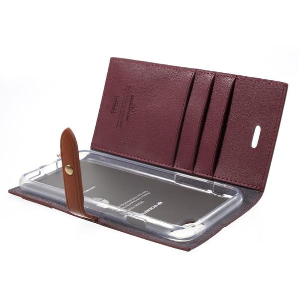 Mercury Romance Diary -kotelo Apple iPhone 6 (S) Plus - Viininpunainen Red