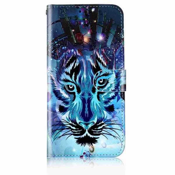 Plånboksfodral för Samsung Galaxy S26 Plus Konstläder med rem - Wolf