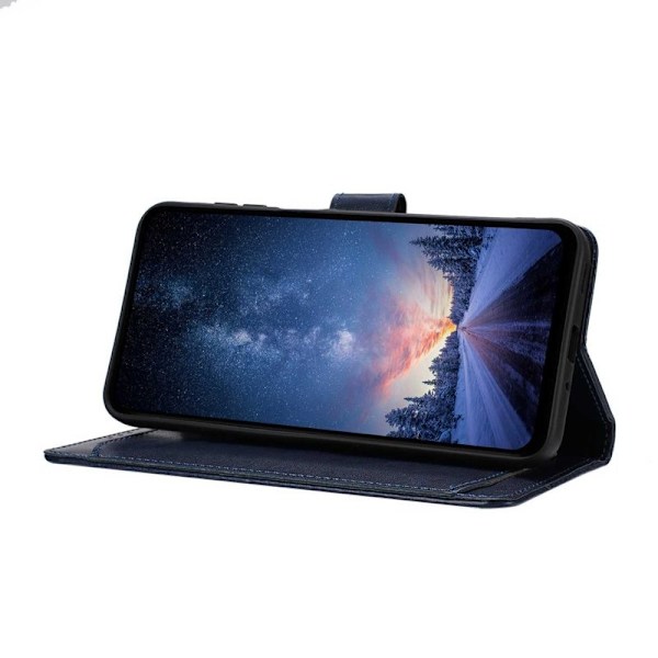 Samsung Galaxy S26 Pro Plånboksfodral Konstläder Folio Flip - Blå