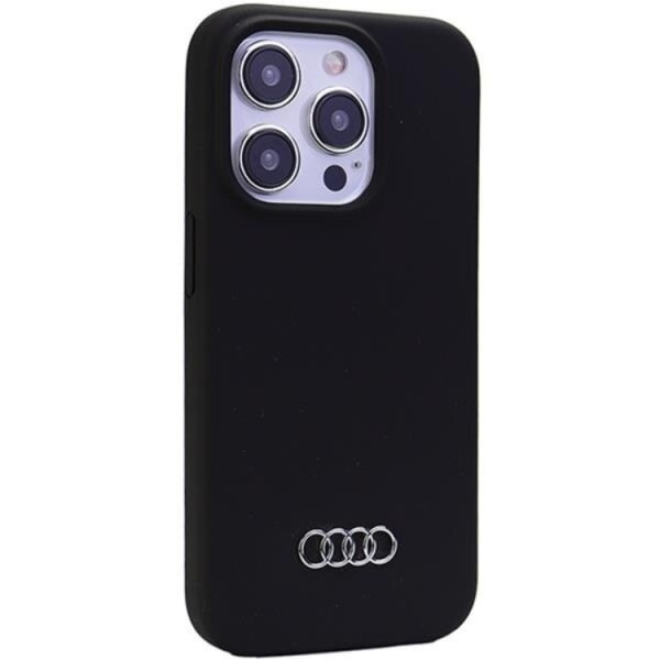 Audi iPhone 15 Pro Max Mobilskal Silikon - Svart