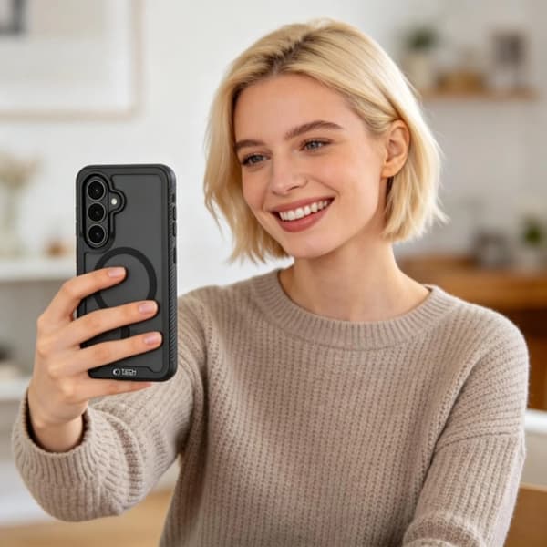 Tech-Protect telefonetui til Galaxy A57 5G Magsafe Defense - Matt sort Svart