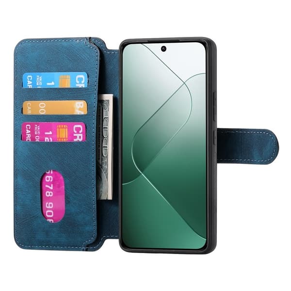 CASENEO Xiaomi 14 Plånboksfodral Konstläder - Blå