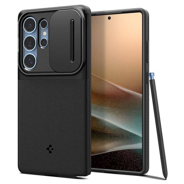Spigen telefontaske til Galaxy S25 Ultra Optic Armor - Sort Svart