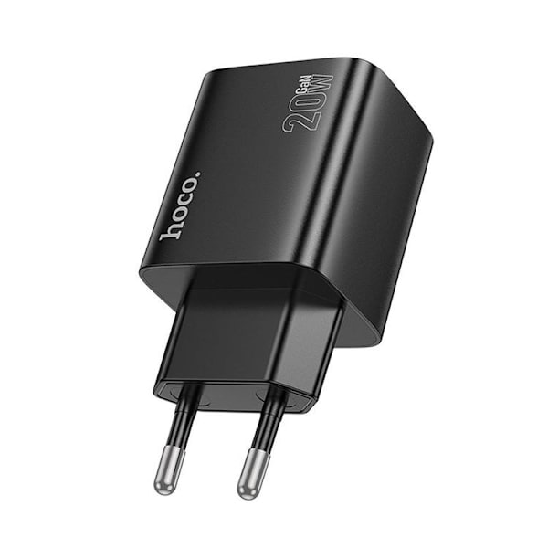 Hoco Snabbladdare PD 20W 2xUSB-A 2xUSB-C QC3.0 3A N55 - Svart