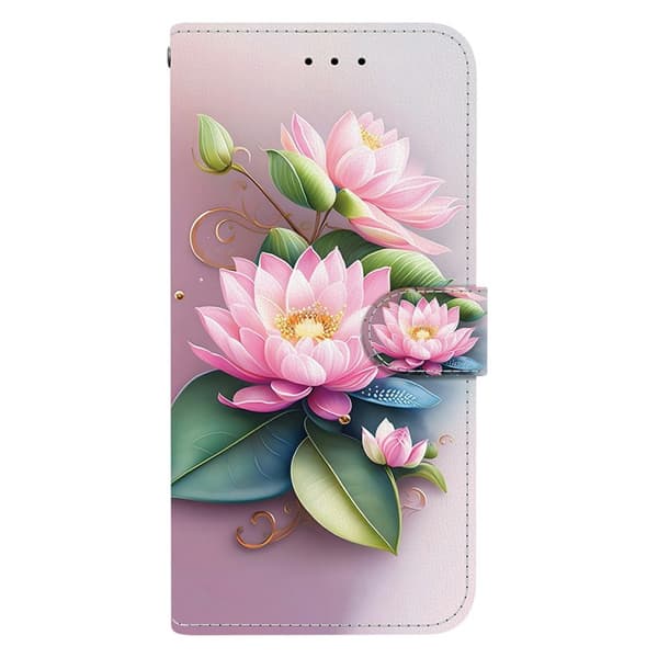 Plånboksfodral för Samsung Galaxy S26 Plus Mönstertryckt Konstläder - Lotus