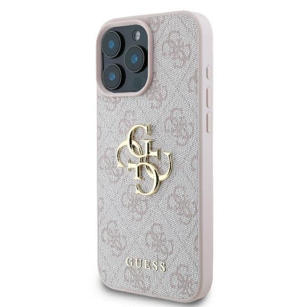 Guess Telefontaske til iPhone 16 4G Stort Logo - Lyserød Rosa