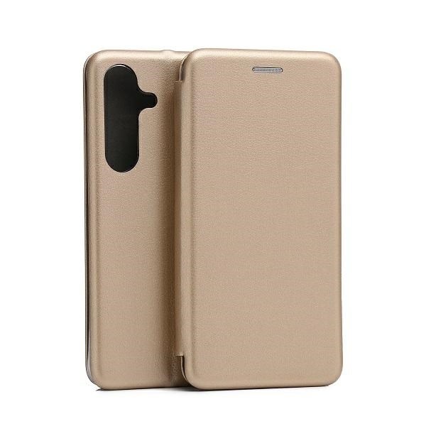 Beline Galaxy S24 Plånboksfodral Magnetic - Guld