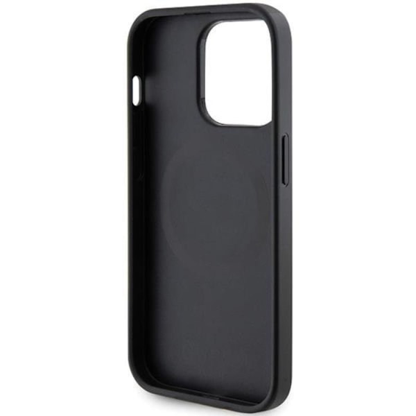 Guess iPhone 15 Pro Mobilskal Magsafe Saffiano - Svart Svart