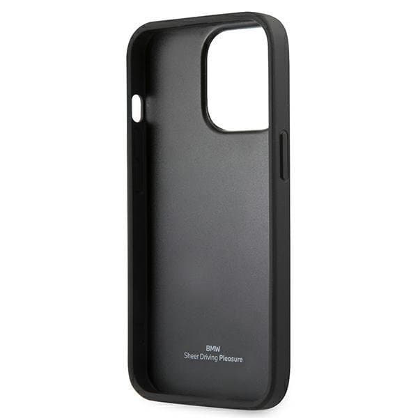 BMW Skal iPhone 13 Pro Läder Curve Perforate - Punainen Red